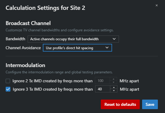 In the Calculation area, click on Calculation Settings