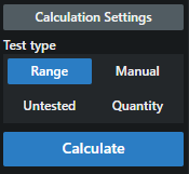 Click on the desired type