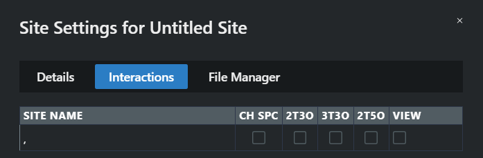 This is where you select which tests to run when searching for frequencies between your current site and other sites in