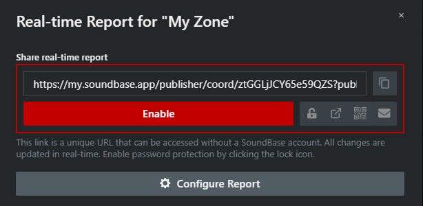 Click on Real-time Site Report