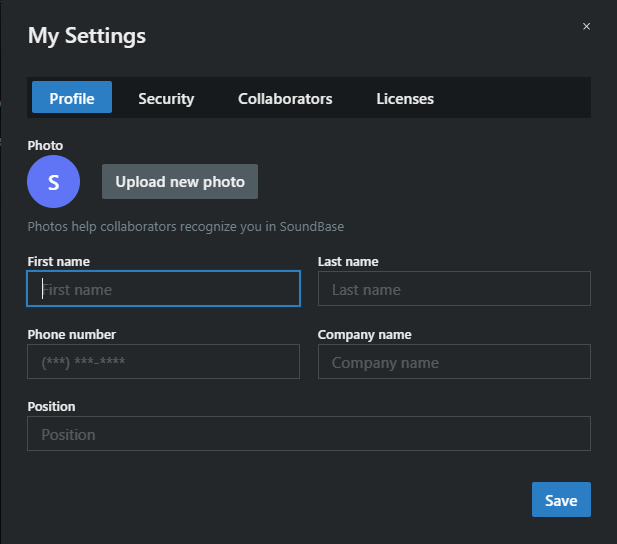 Click on My Settings