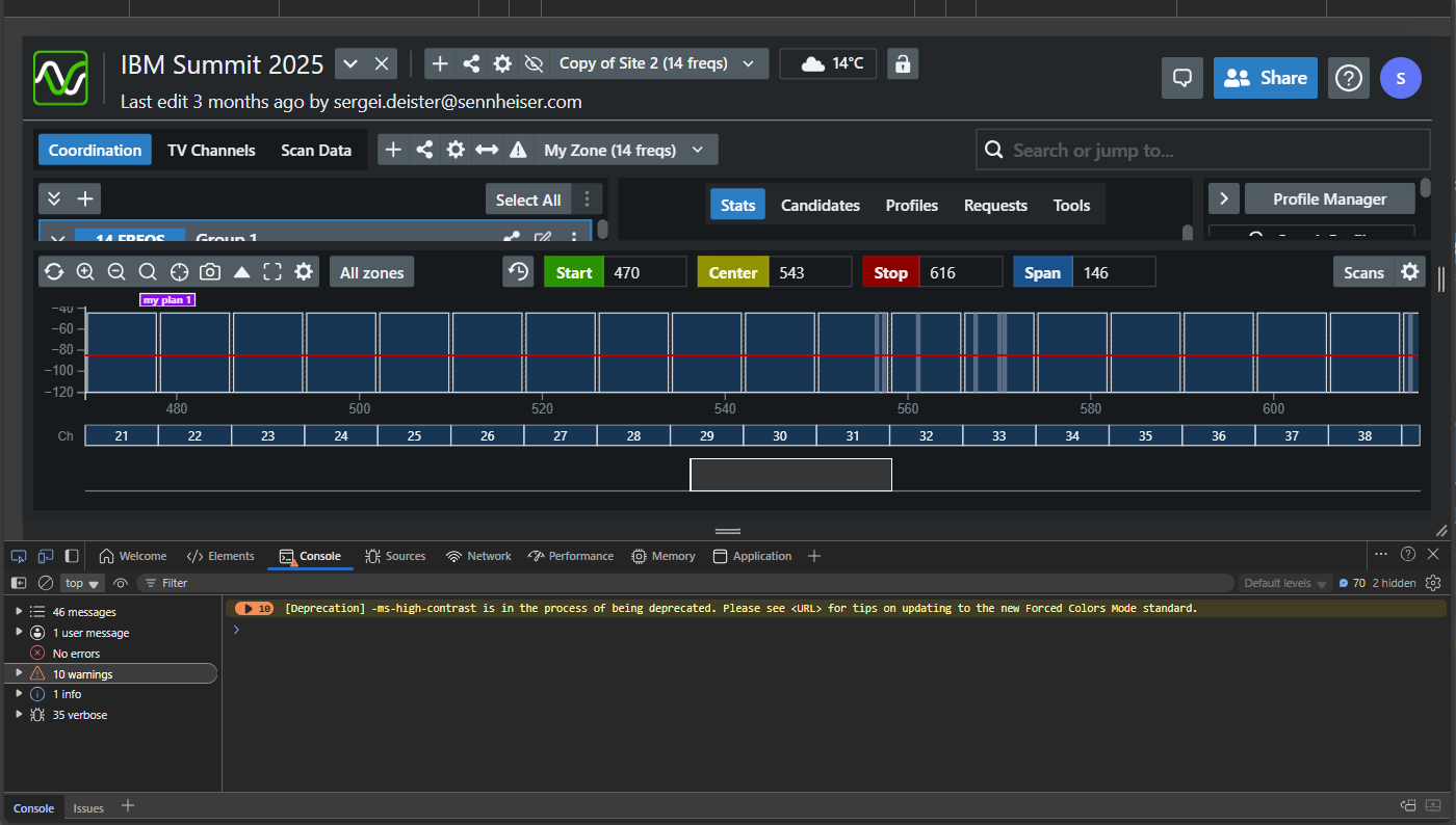 After the tools are positioned at the bottom, click the Console tab to view the information necessary for troubleshootin
