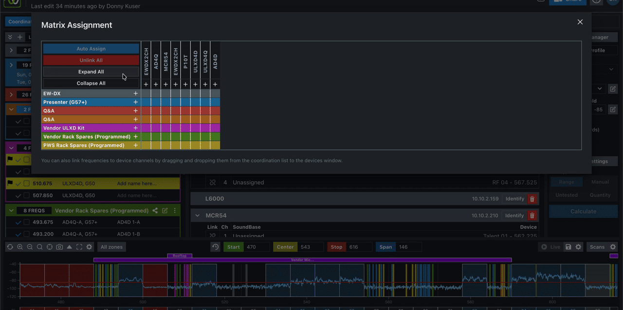 Assigning Frequencies