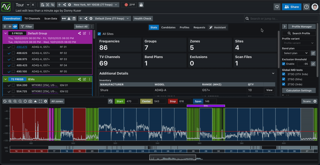 Share project modal – invite users and set permissions